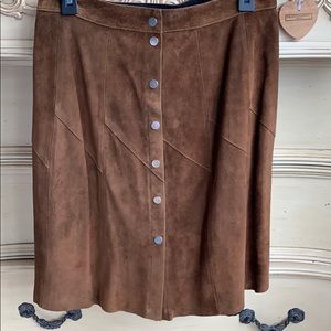 ALC brown suede skirt NWT